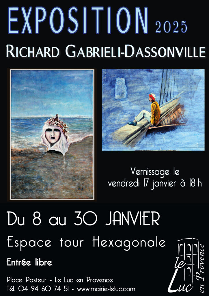 Jusqu’au 30 janvier – Exposition de Richard Gabrieli-Dassonville