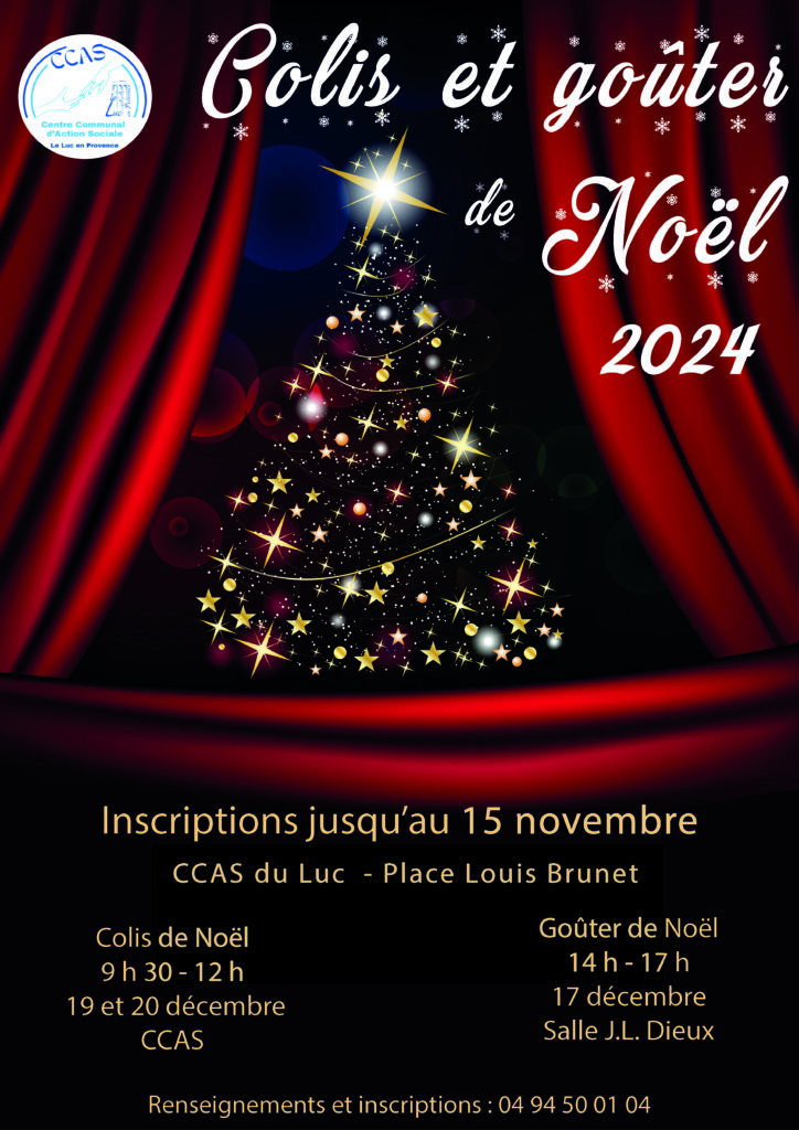 Du 14 octobre au 15 novembre – Inscriptions pour le colis et le goûter de Noël 2024