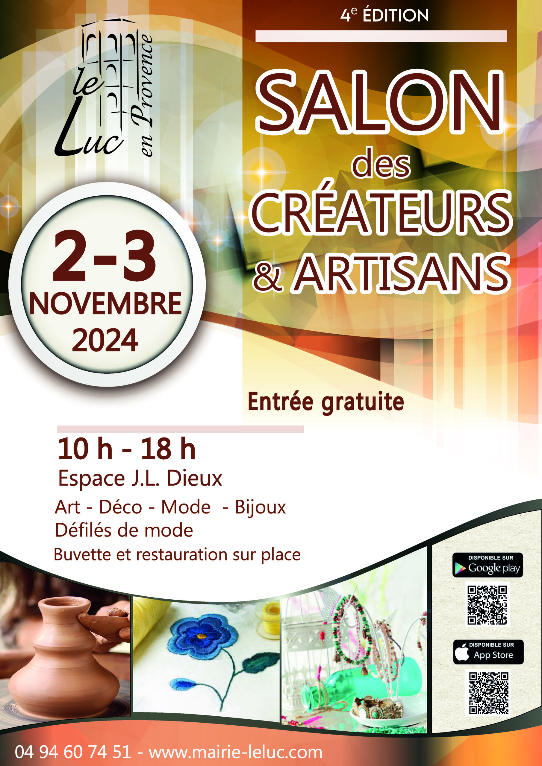 Les 2 et 3 novembre – « Salon des créateurs & artisans »