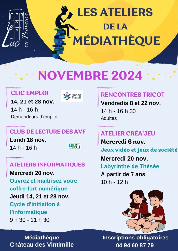 Mercredi 6 novembre – Atelier créa’jeu