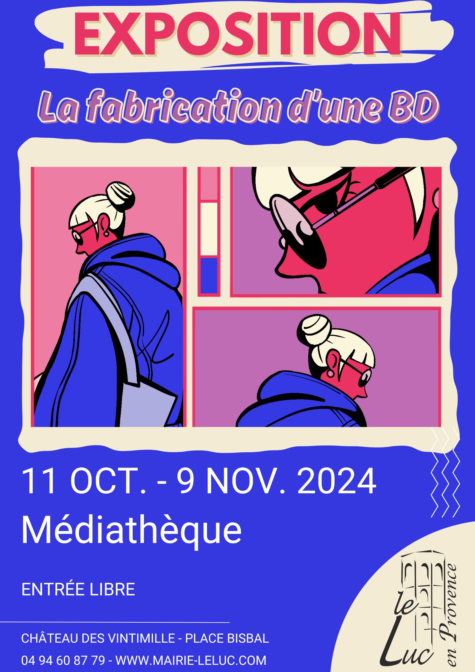 Jusqu’au 9 novembre – Exposition : « La fabrication d’une bande dessinée »