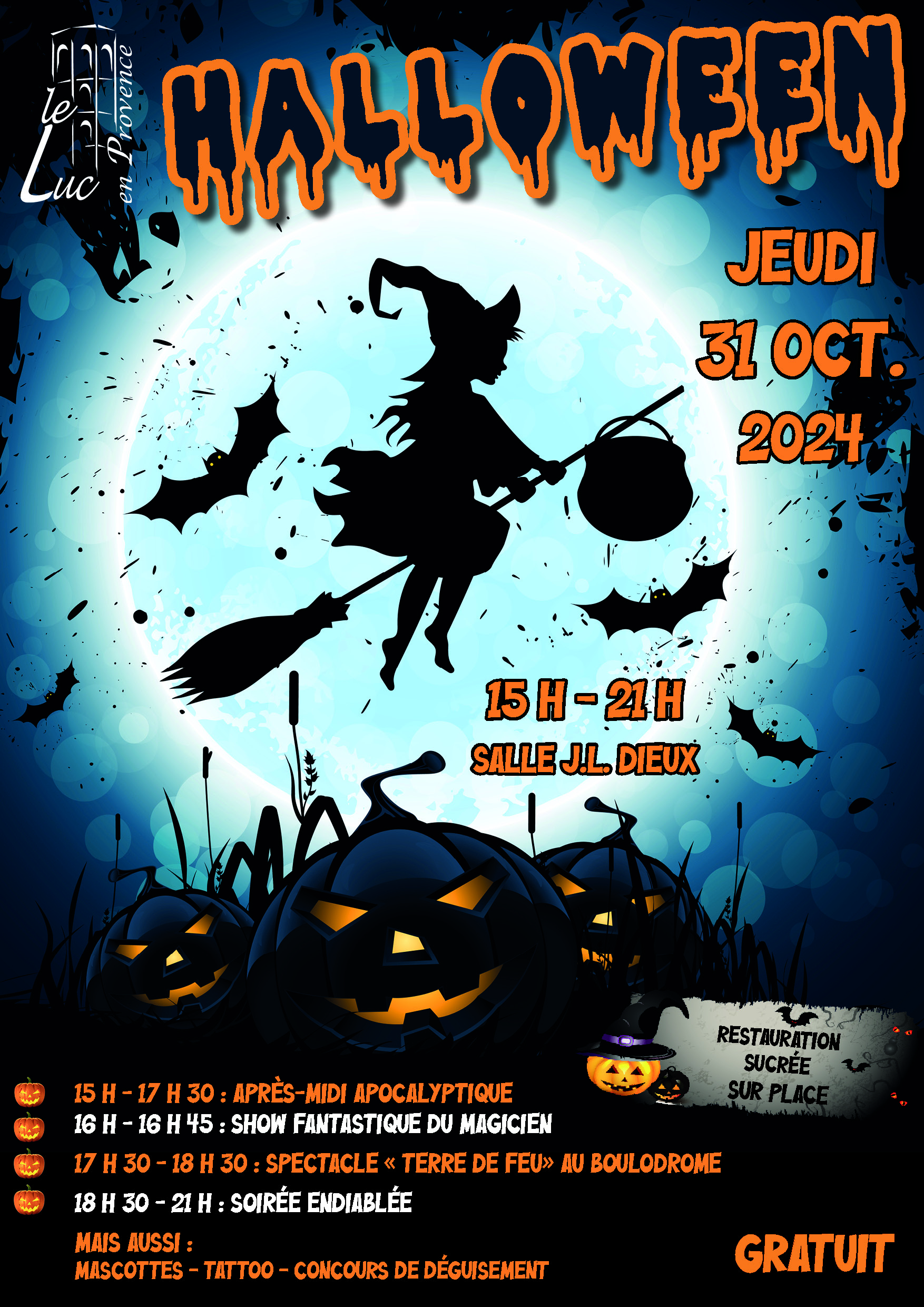 Jeudi 31 octobre – Halloween