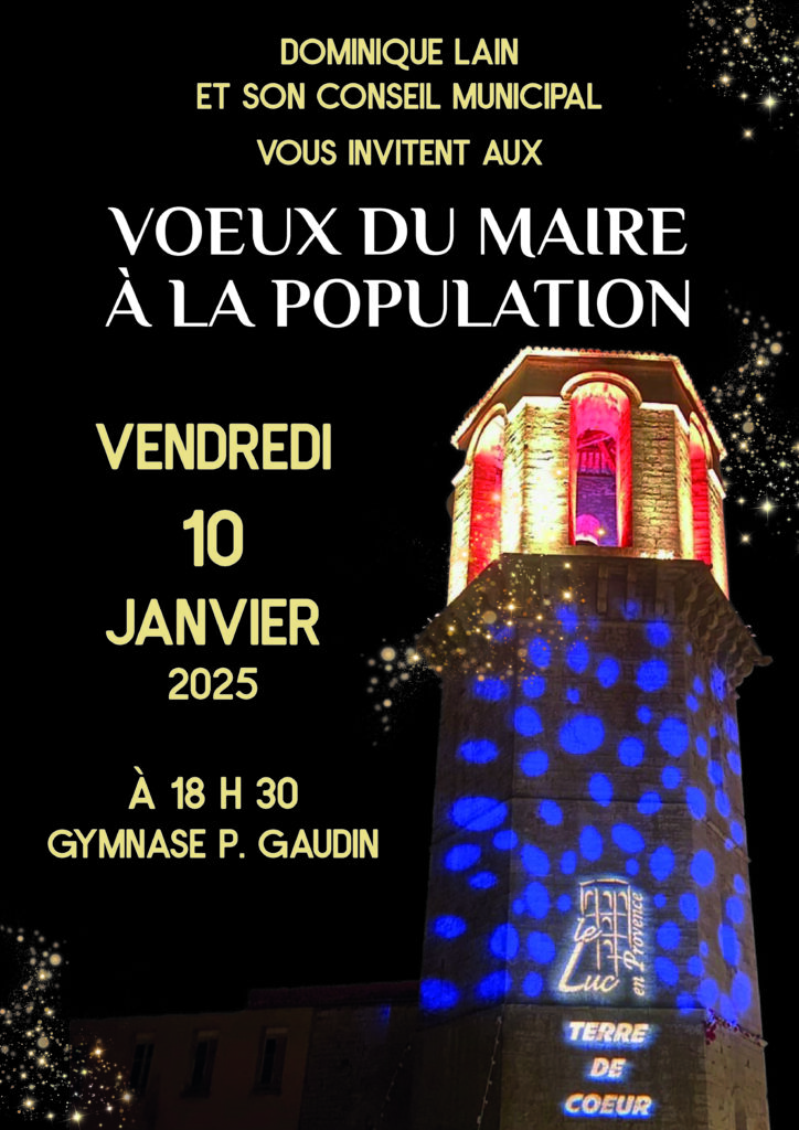 Vendredi 10 janvier – Voeux à la population