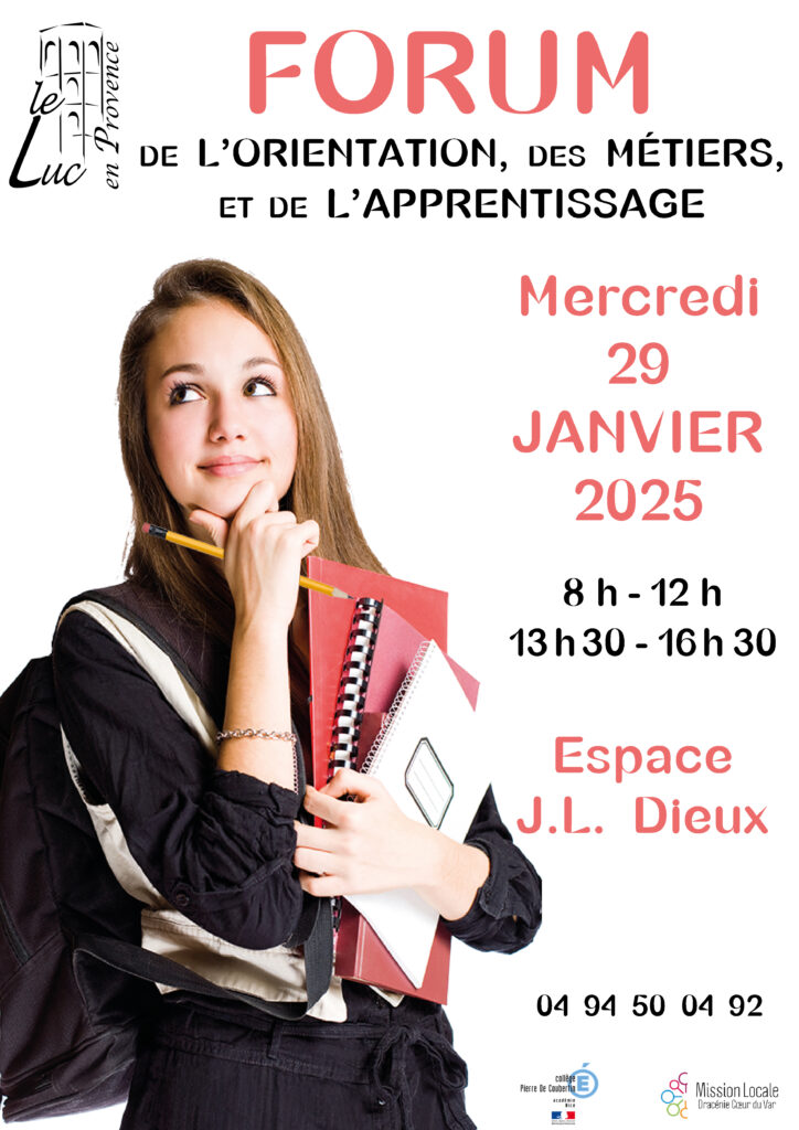 Mercredi 29 janvier – Forum de l’Orientation, des Métiers et de l’Apprentissage