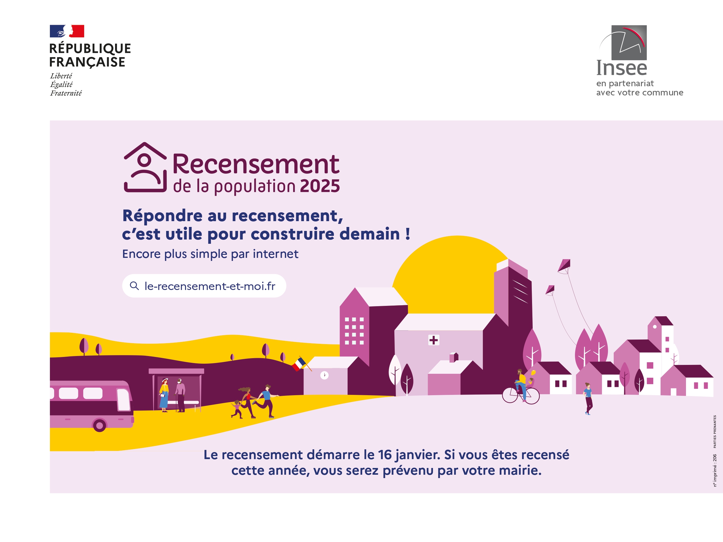 RECENSEMENT 2025 (DU 16 JANVIER AU 22 FÉVRIER)